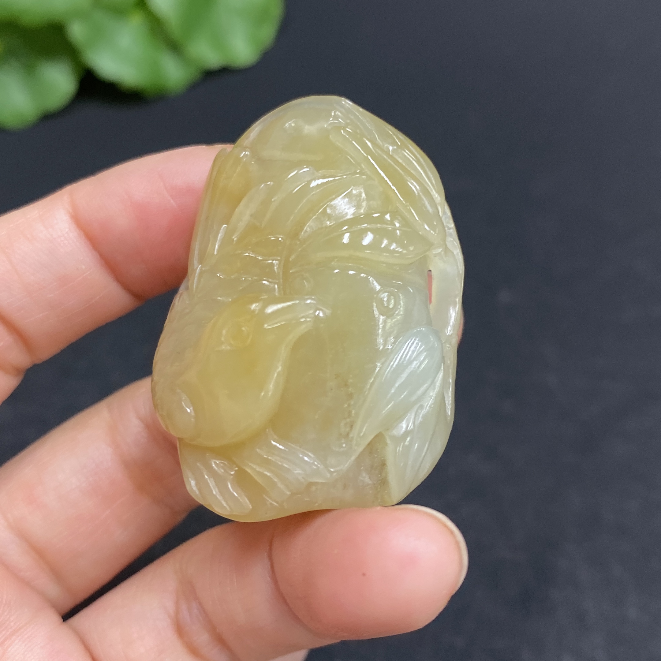 H33879057 Hetian Jade Pendant Magpie Total Weight Approx. 31.7g