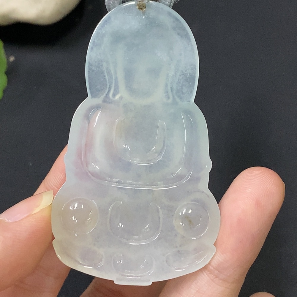 F28291342 Jadeite Guanyin Pendant, Total Weight Approx. 27.9g