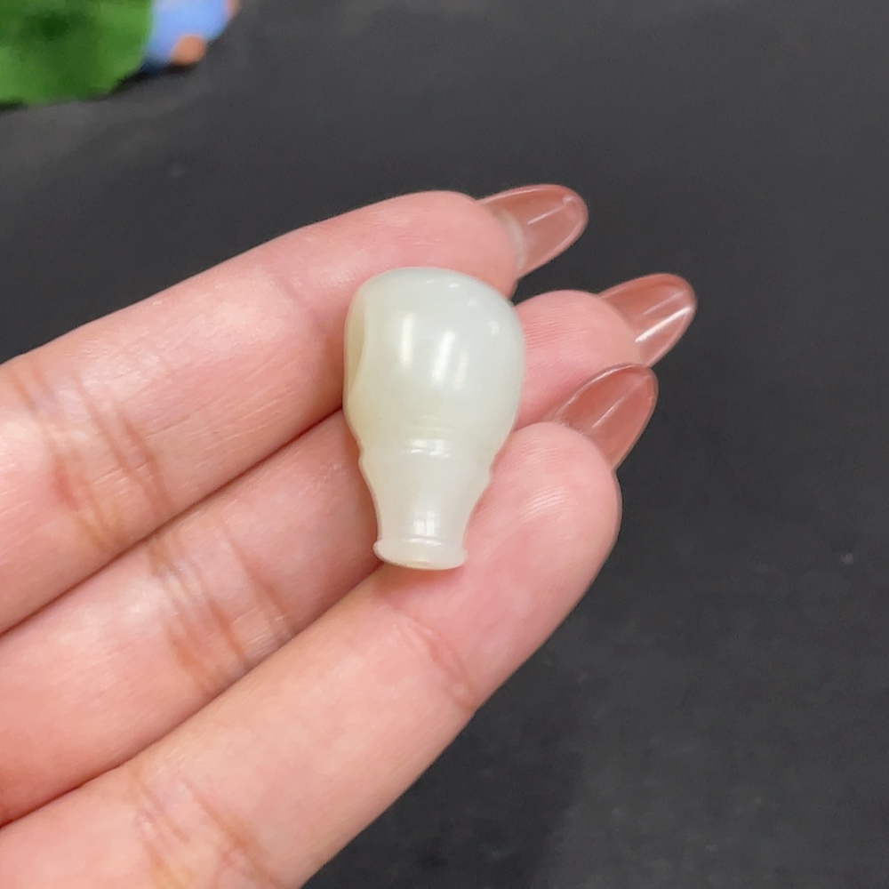 H34054671 Hetian Jade Pendant  Triple Pass  Total Weight: Approx. 6.2g