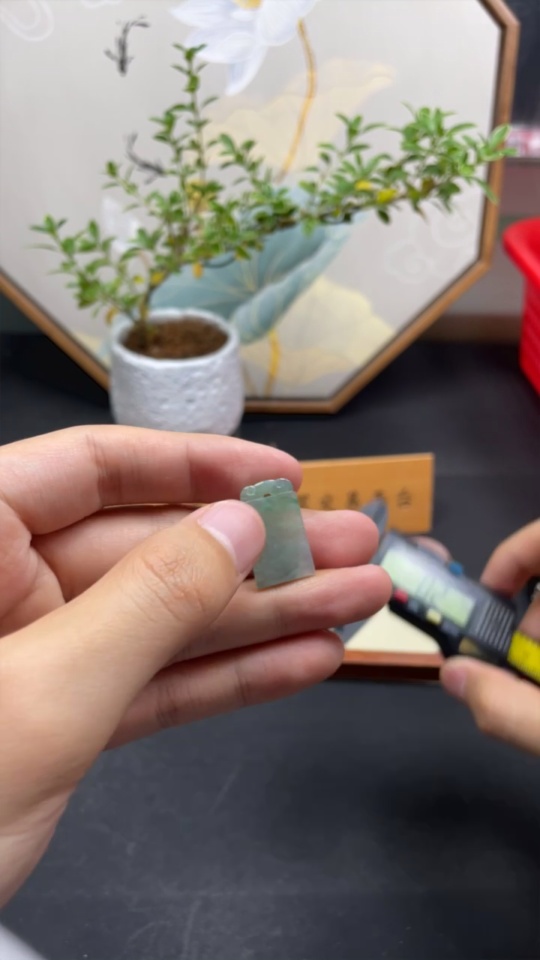 F31614324 Jadeite Pendant Total Weight Approx. 1.83g