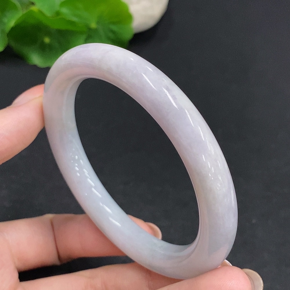 F34061261 Jadeite Round Bangle Total Weight Approx. 52.5g Size 57.5