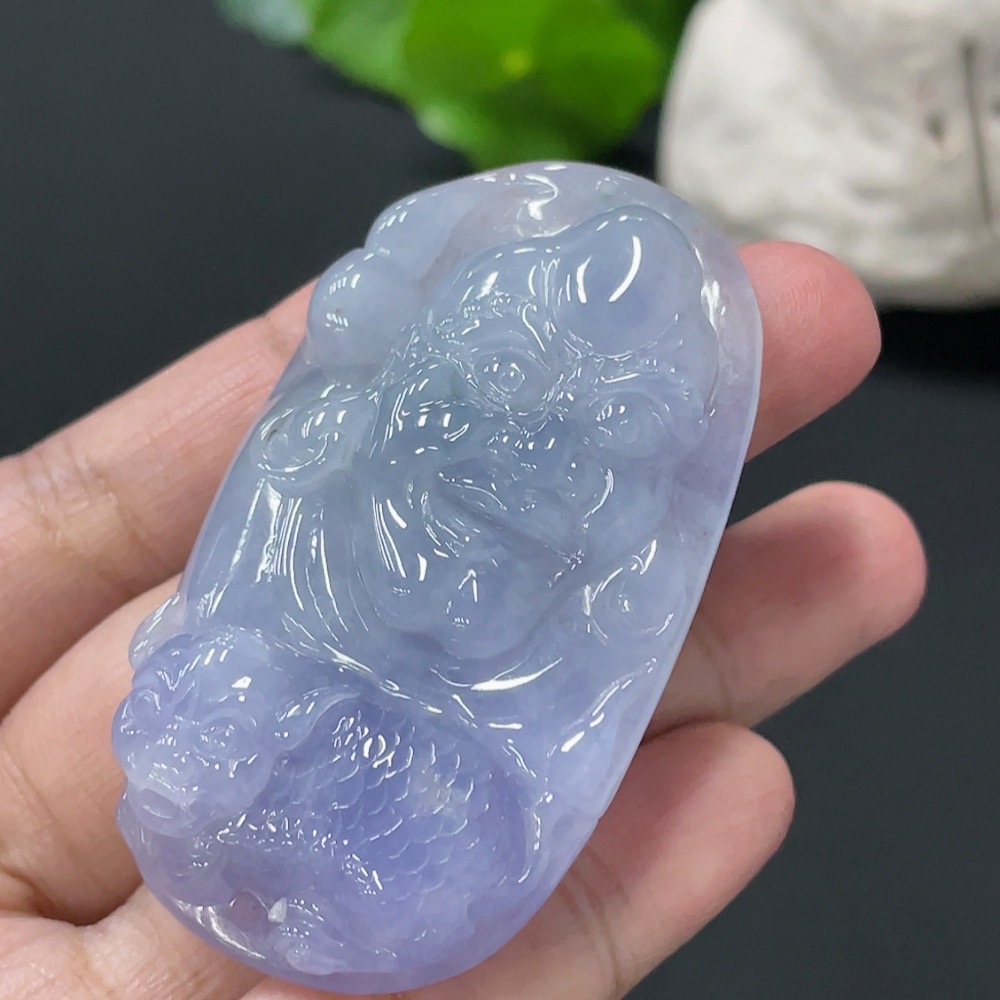 F34979133 Jadeite Pendant Bodhidharma Total Weight Approx. 39.49g