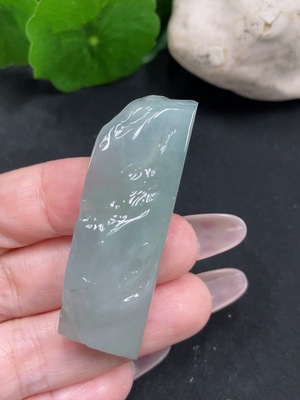 F34069431 Jadeite Freeform Pendant Total Weight Approximately 19.8g