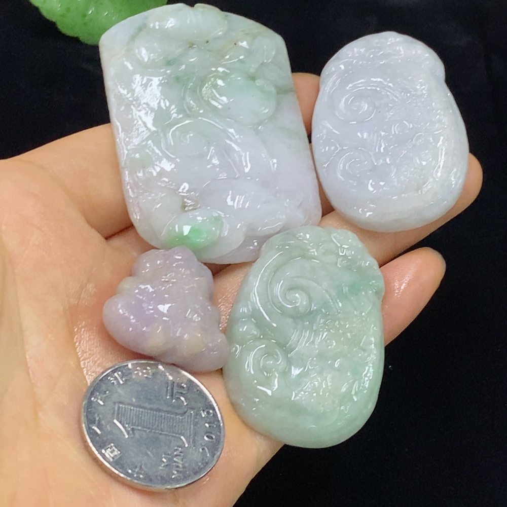 F34948915 Jadeite Rough Pendants Sell as a Lot