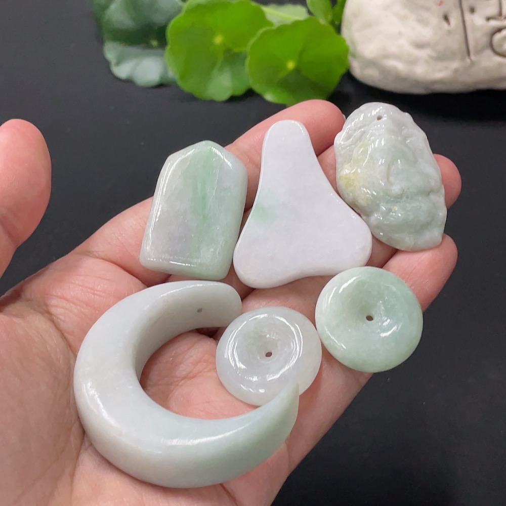 F31631782 Jadeite Pendant, Peace Buckle, Plain Pendant