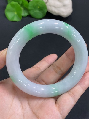 F26937947 Jadeite Round Bangle Size 57.5 Total Weight Approx. 103.3g
