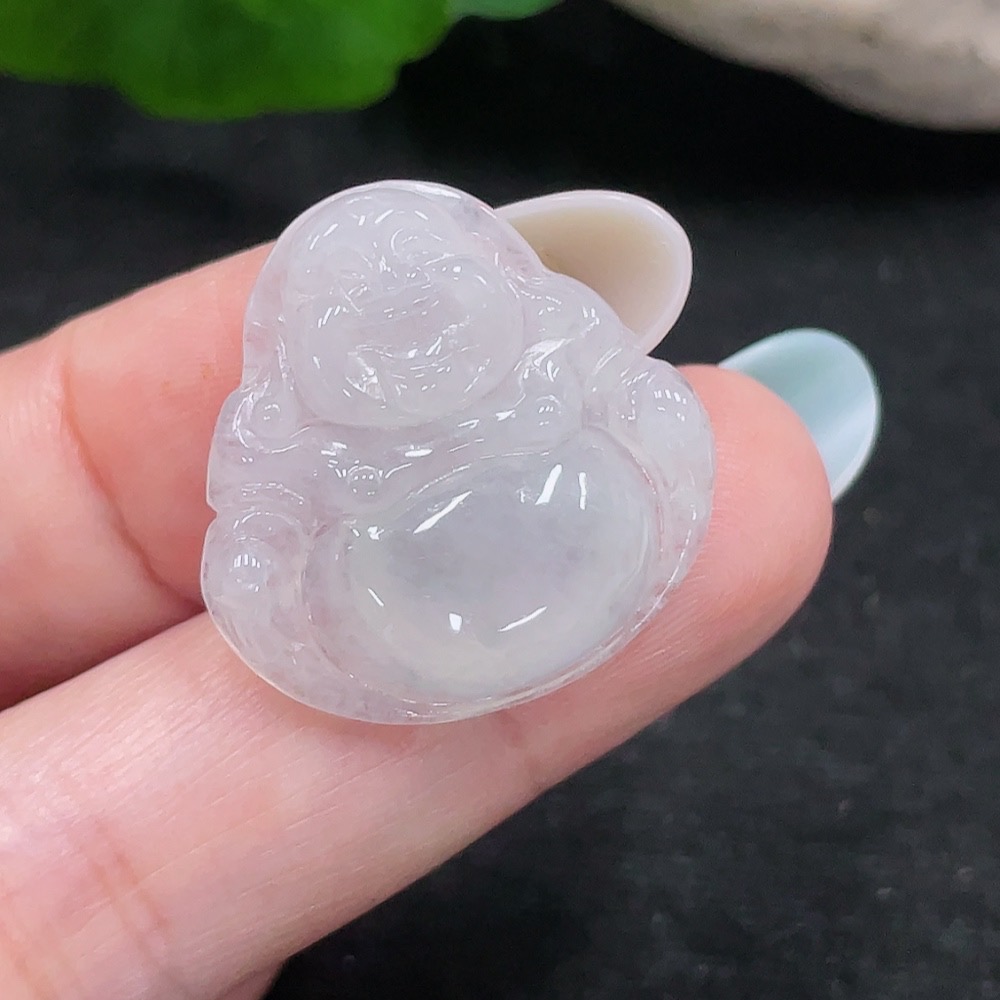 F33899517 Jadeite Buddha Pendant, Total Weight Approx. 4g