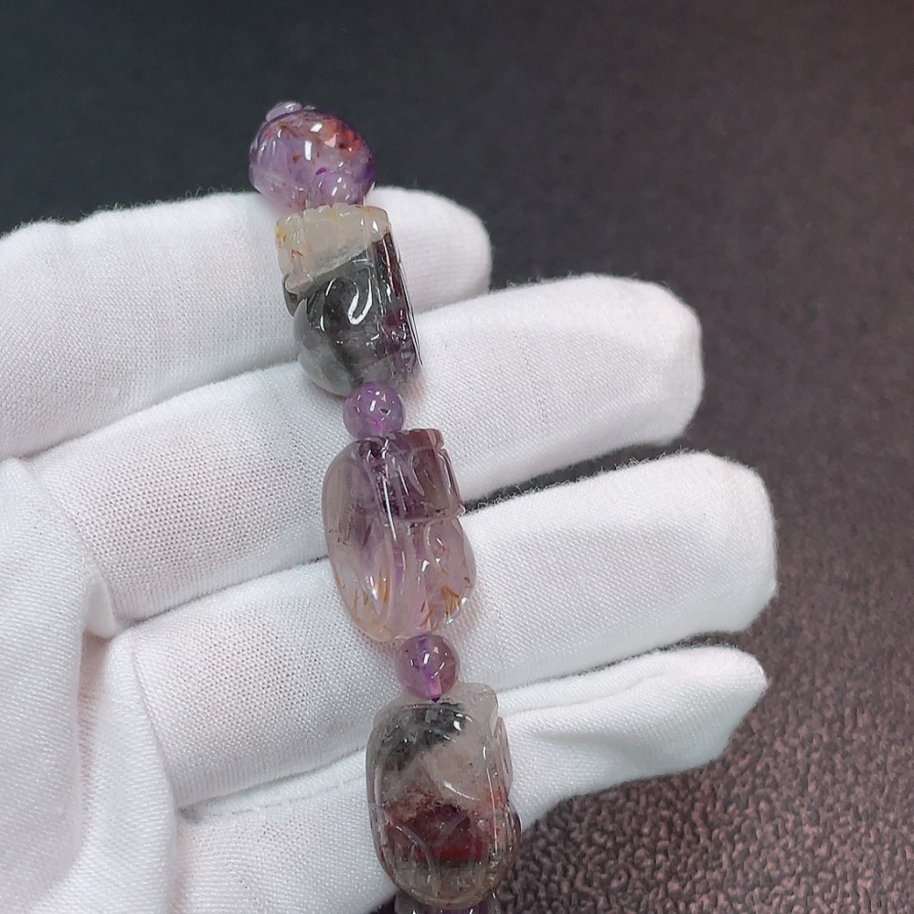C32785213 Crystal Bracelet Total Weight Approx. 40.92g Stone Size 5.4-12.2mm