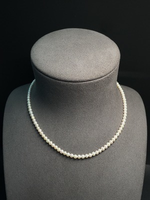 C33920942 Pearl Bead Strand Non-Gold Total Weight Approx. 8.28g Size About 3.8mm