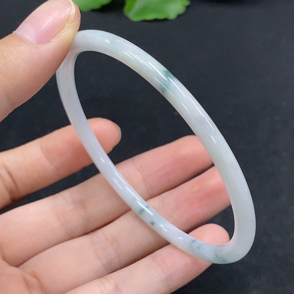 F32819038 JadeiteRound Bangle Bracelet, Size 60.8, Total Weight Approx. 12.54g
