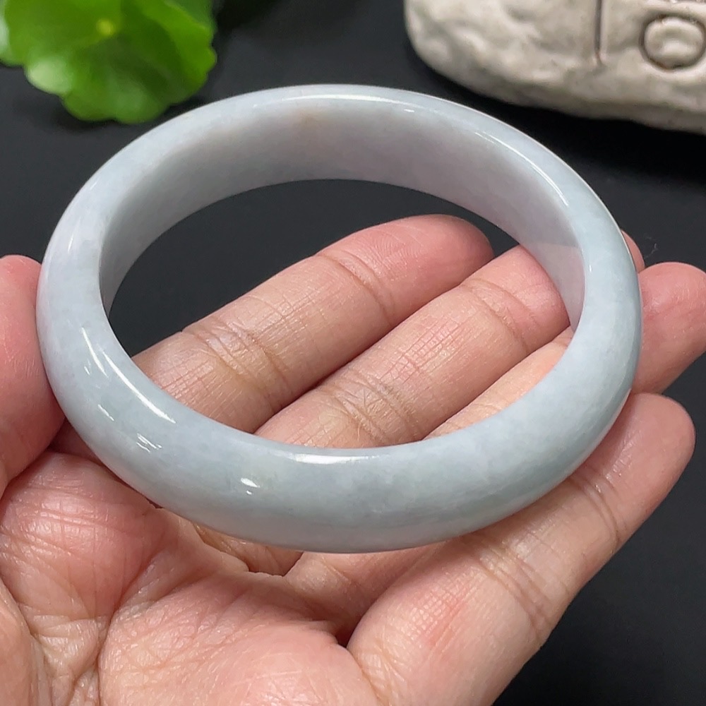 F27069869 Jadeite Round Bangle, Size 56.9, Total Weight Approx. 57.2g