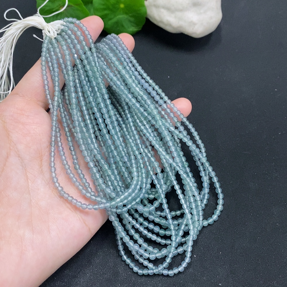 F33856447 A batch of 9 jadeite bead bracelets