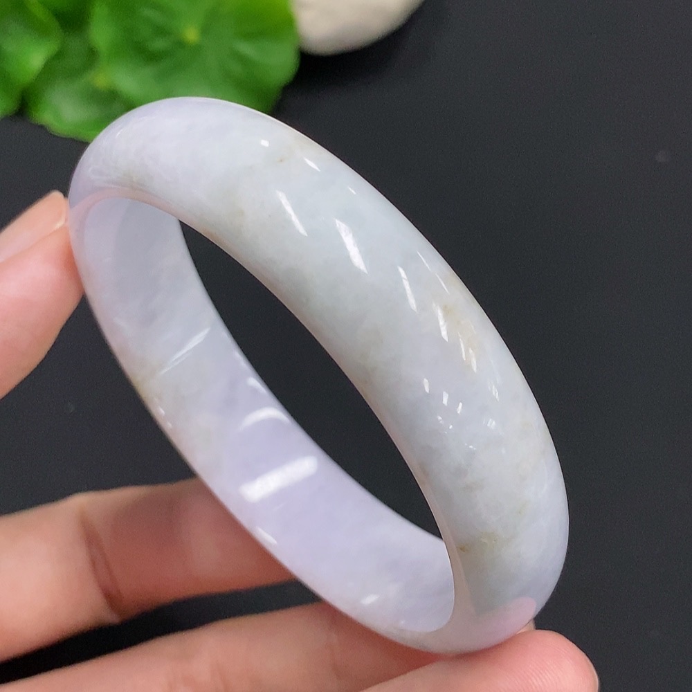 F30512886 Jadeite Round Bangle, Total Weight Approx. 43.4g, Size 56.3