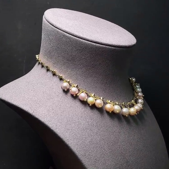 C31640537 Pearl Necklace Non-Gold Total Weight Approx. 23.2g Size About 8.7mm