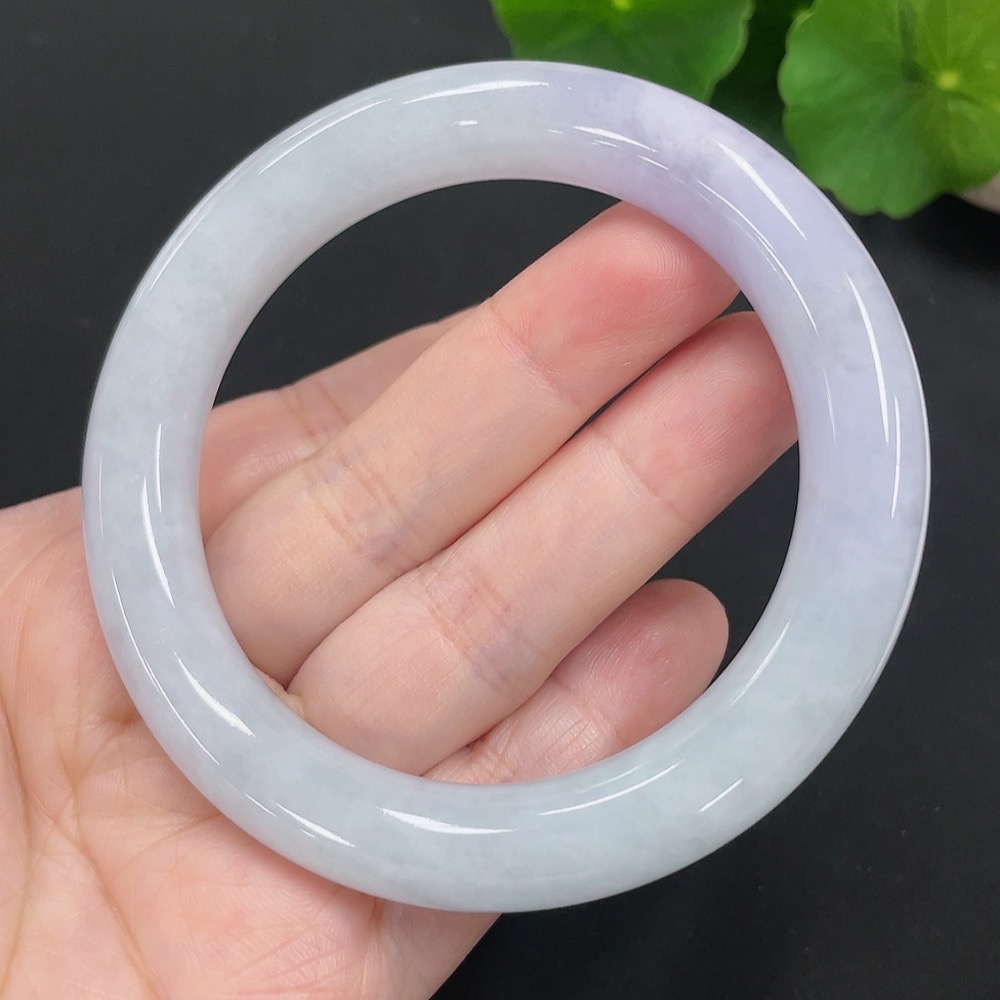 F27139290 Jadeite Round Bangle Size 55.7 Total Weight Approx. 62.8g