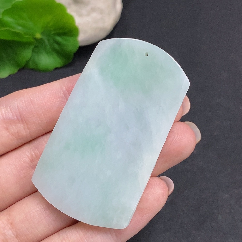 F34060030 Jadeite Floral Prosperity Pendant