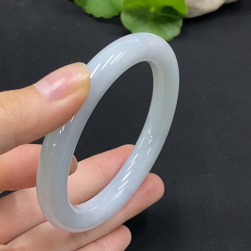 F33926851 Jadeite Round Bangle Size 57.3 Total Weight Approx. 54.39g