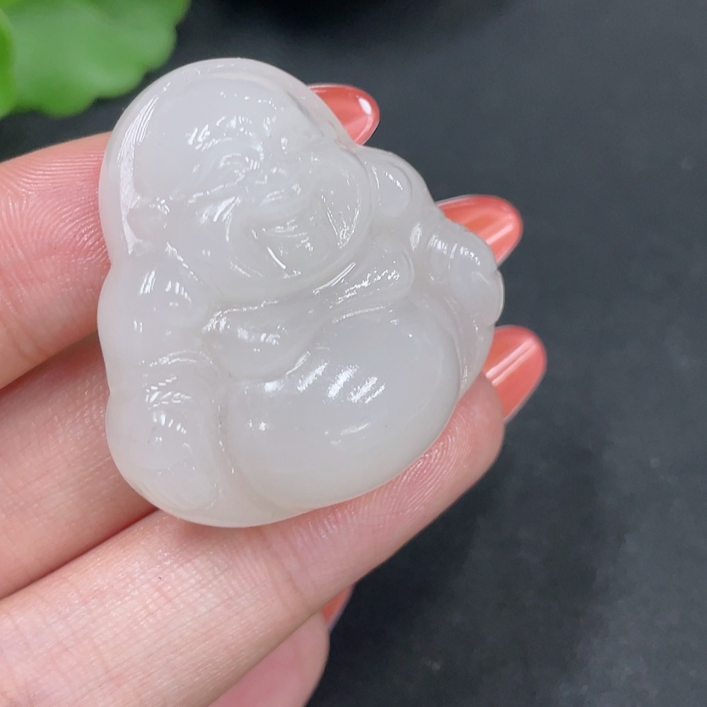 H34027052 Hetian Jade Pendant Buddha Total Weight About 19.6g