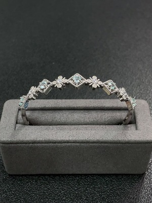 C34007342 Topaz Bracelet Non-Gold Total Weight Approx. 9.28g Stone Size About 3.5mm