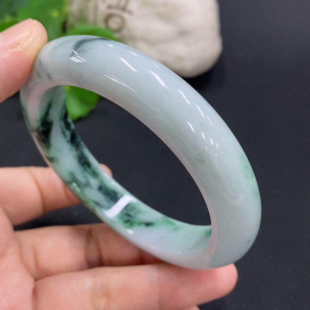 F30495882 Jadeite Round Bracelet Size 59.2 Total Weight Approx. 70.6g (with other mineral components)