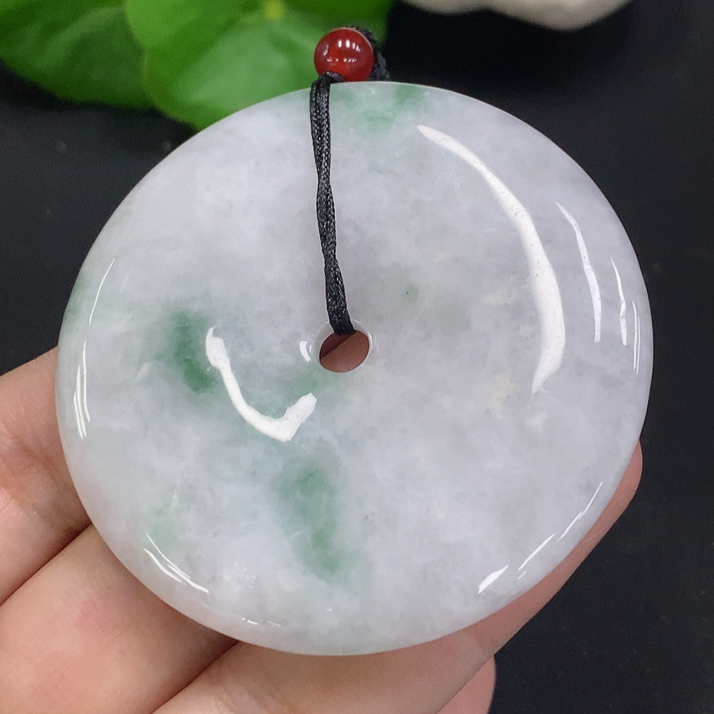 F32701065 JadeitePeace Knot (Total Weight with Cord: Approx. 50.1g)