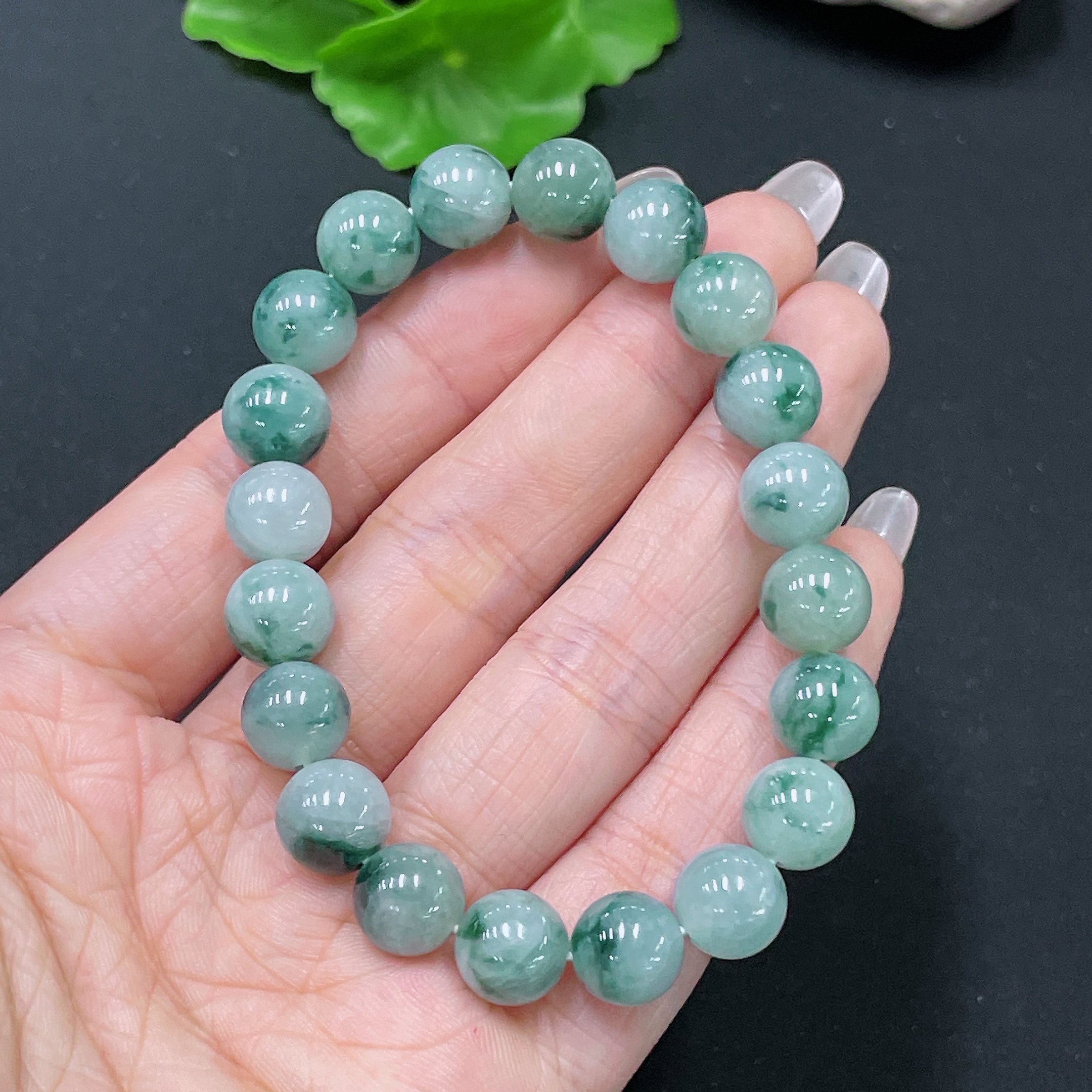 F35159281 Jadeite Bracelet Total Weight Approx. 31.4g Size About 9.8mm