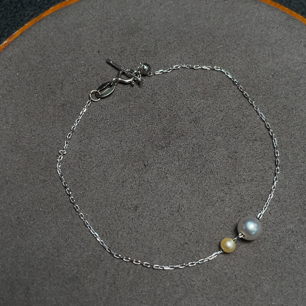 C32783827 Seawater Pearl Bracelet Color Origin Undetermined Non-Gold Total Weight Approx. 0.87g Size 3.1-5.2mm