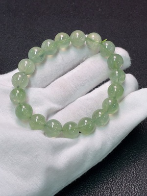 C34006809 Prehnite Bead Bracelet Total Weight Approx. 33.01g Size About 10.2mm
