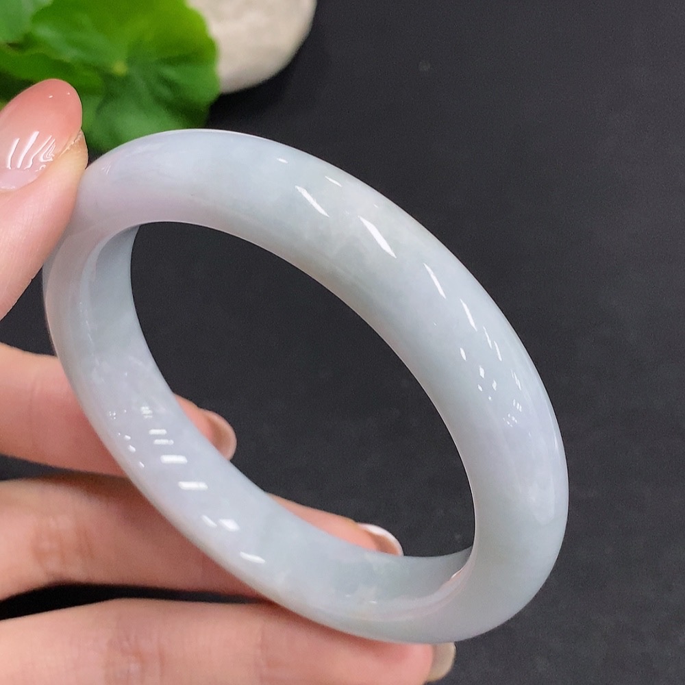 F34061243 Jadeite Round Bracelet Total Weight Approx. 60g Size 57