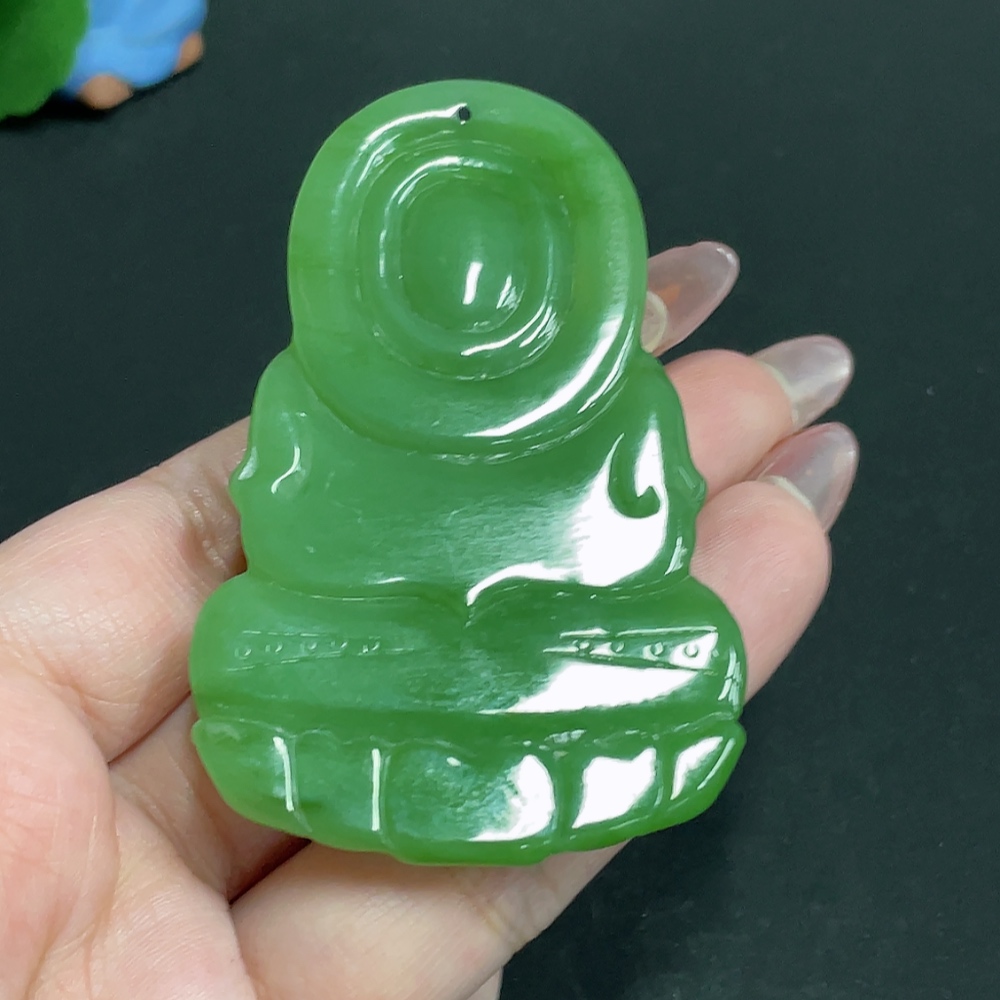 H27061988 Hetian Jade Pendant Guanyin Total Weight About 54g