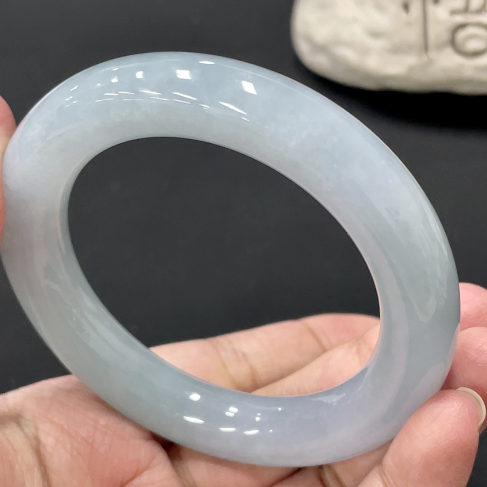 F27133713 Jadeite Round Bangle Size 54.9 Total Weight Approx. 79.49g