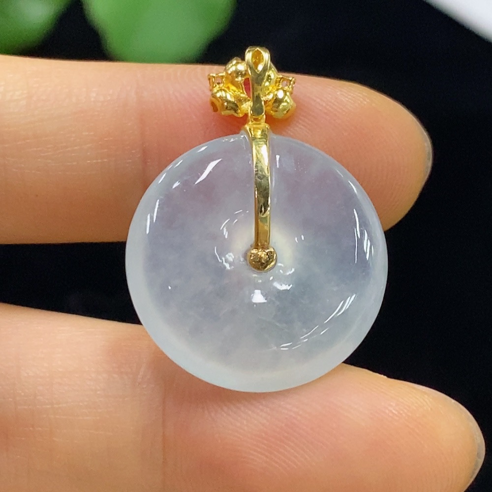 F35095185 Jadeite Peace Knot Pendant 18k Non-Diamond Total Weight Approx.5g