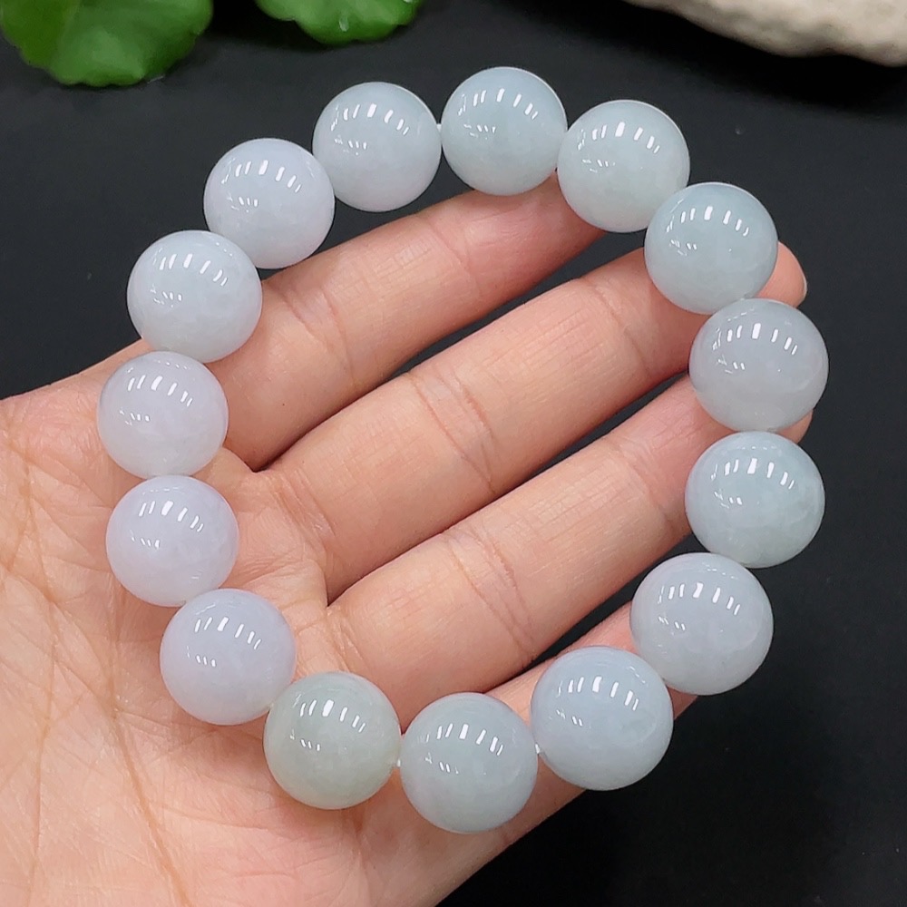 F26996275 JadeiteBeaded Bracelet, Approx. 14.7mm, Total Weight About 81.37g