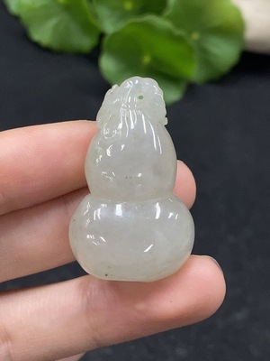 F34029031 Jadeite Gourd Pendant Total Weight Approx. 18.48g