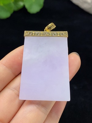 F30500653 Jadeite Plain Pendant Mounting Pendant 18k Total Weight Approx. 22.07g
