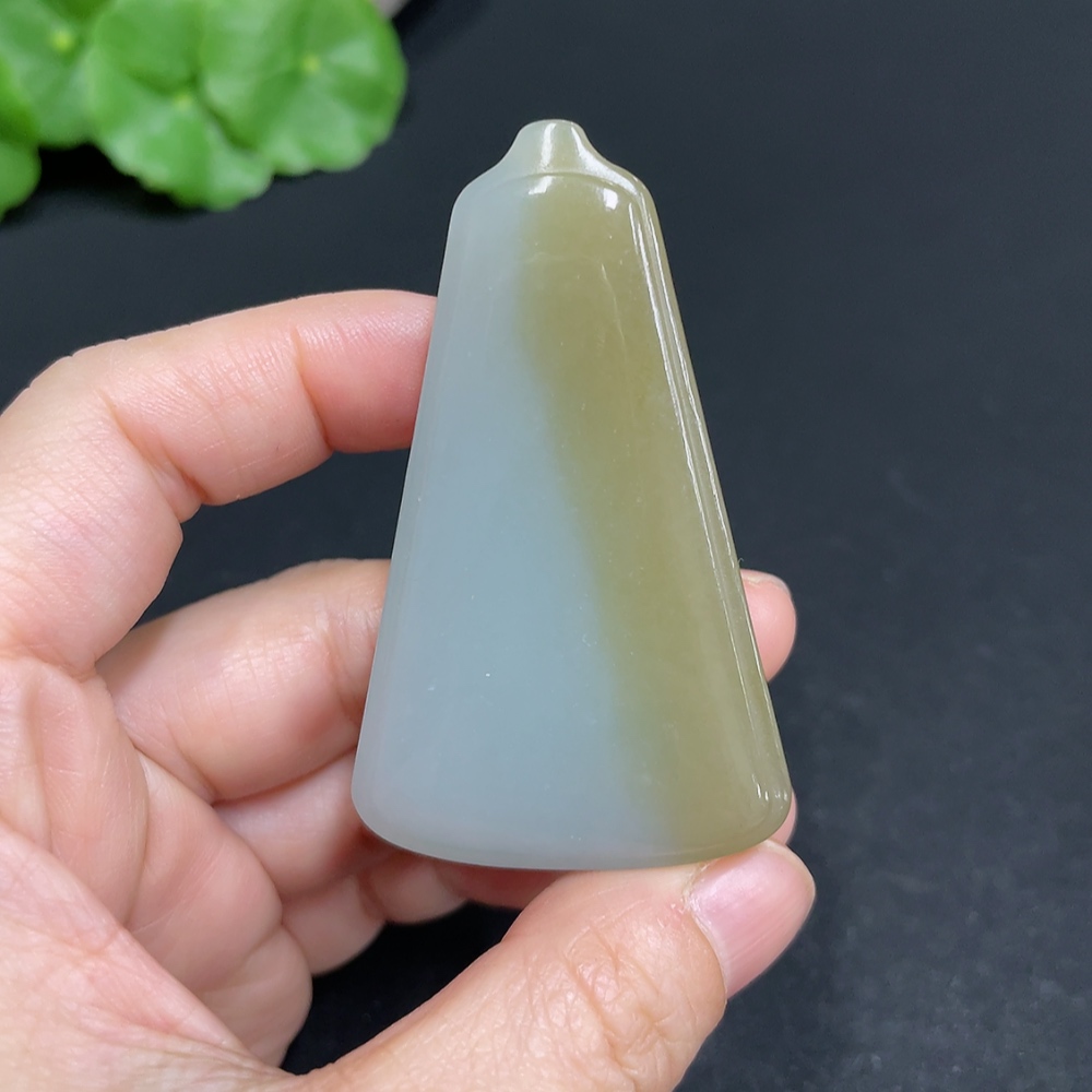 H35110143 Hetian Jade Pendant Plain Pendant Total Weight Approx. 44.7g