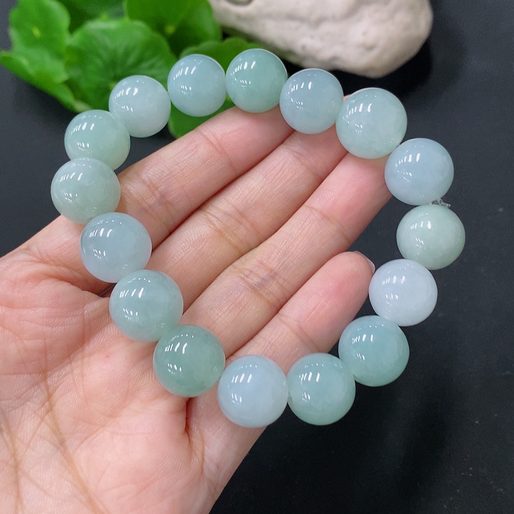 F34076645 Jadeite Bracelet Approx.12.7mm Total Weight About 53.8g