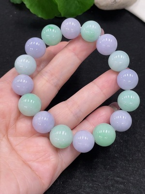 F32773953 Jadeite Beaded Bracelet Approx.13mm Total Weight Approx.60.5g