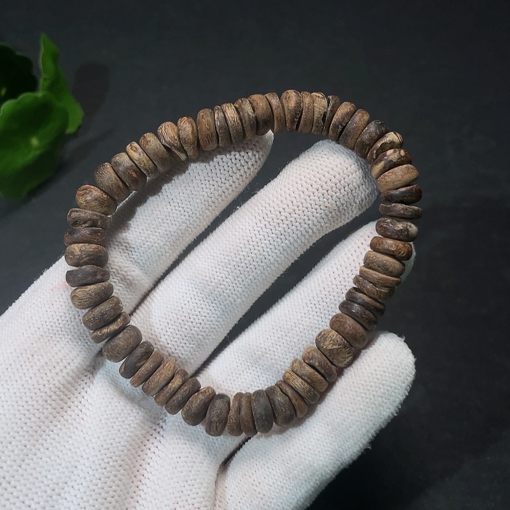 W34988785 Agarwood Bead Bracelet, Total Weight Approx. 10.8g, Bead Size 8.8mm