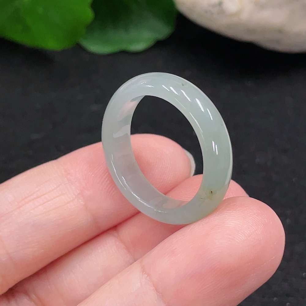 F33828281 Jadeite Ring Size 18 Total Weight Approx. 3.15g