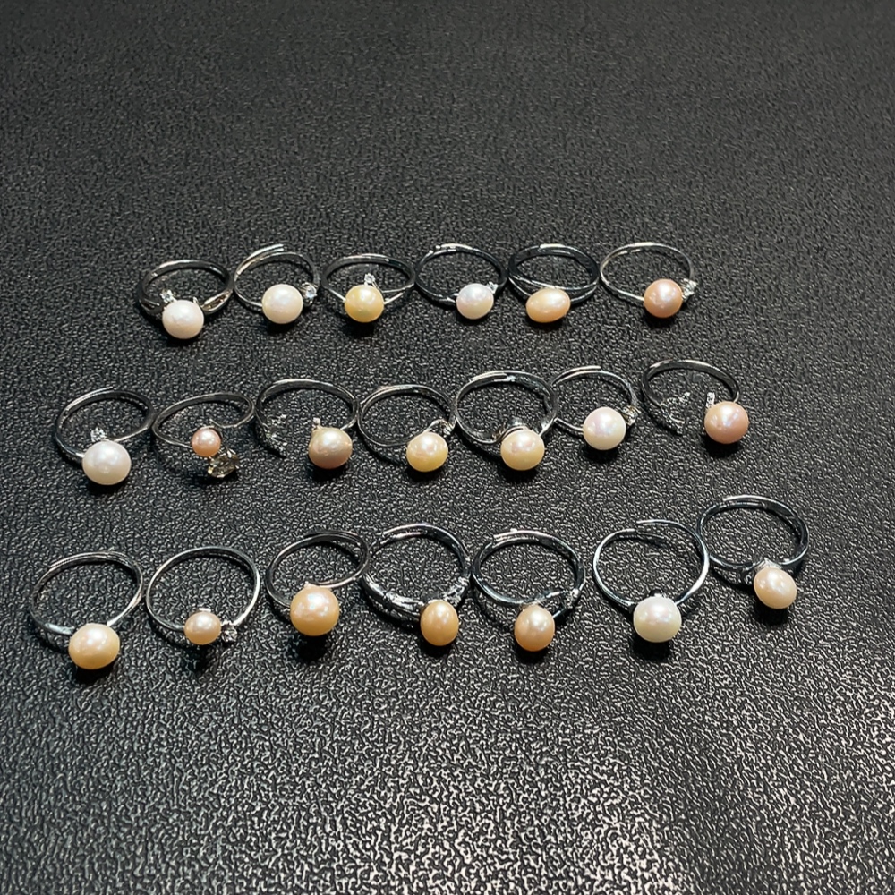 C34009467 Pearl Ring Adjustable Non-Gold Total Weight Approx. 31.97g Sell as a Lot