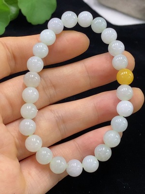 F33860378 Jadeite Beads Strand Approximately 7.5mm Total Weight About 18.45g Color Origin Undetermined