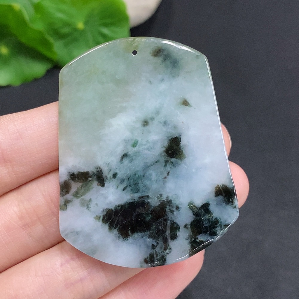 F34968738 Jadeite Flourishing Prosperity Pendant