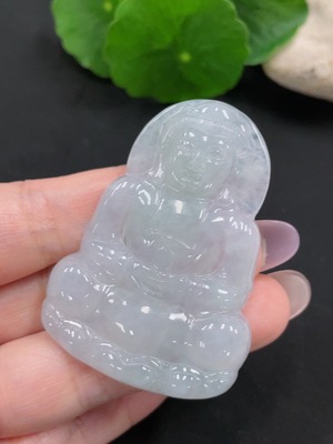 F34966961 Jadeite Guanyin Pendant Total Weight Approx. 19.4g