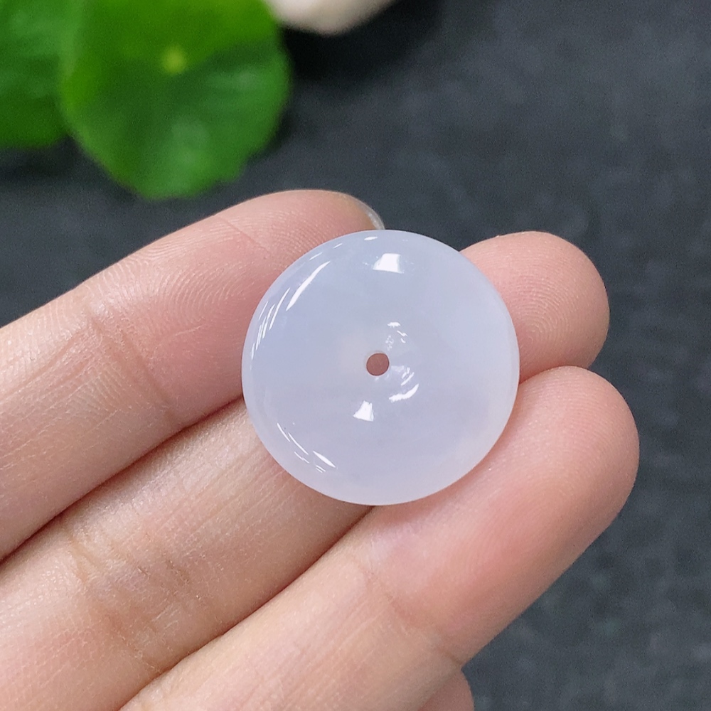 F32792268 Jadeite Pendant Peace Buckle Total Weight Approx. 3.6g