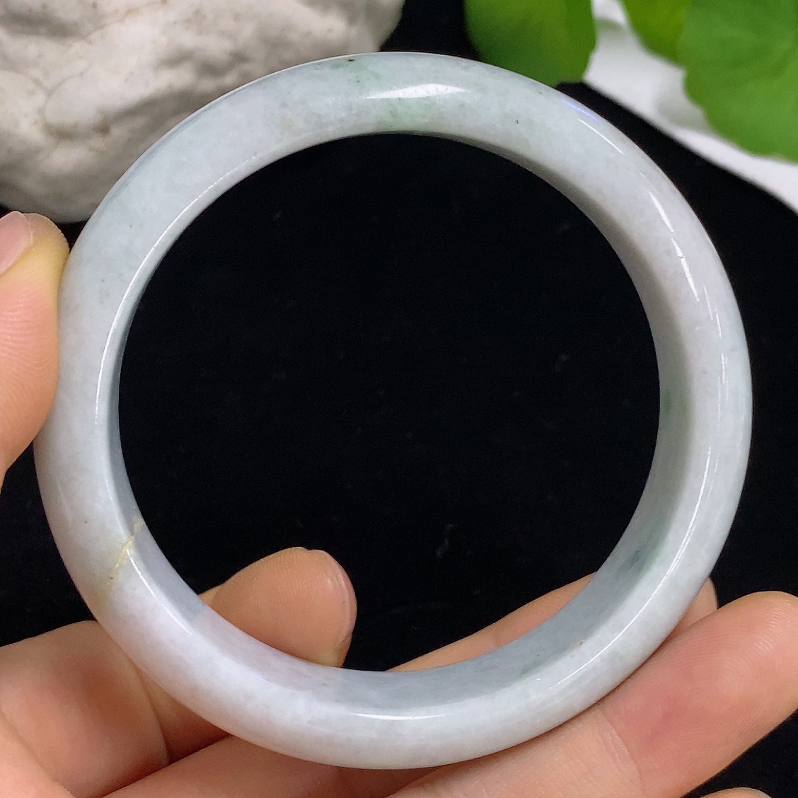 F44238906 Jadeite Round Bracelet Repaired Total Weight Approx. 62.6g Size 57.6