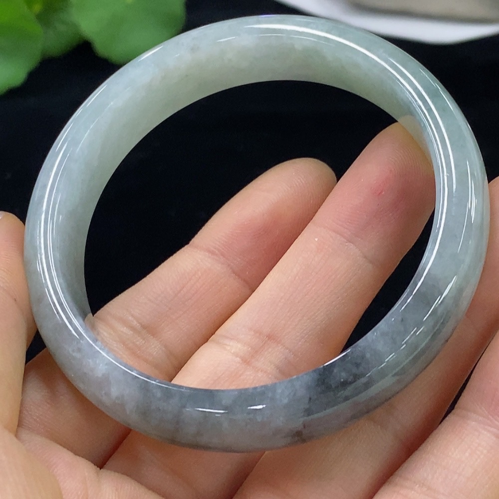 F32790083 Jadeite Round Bangle Size 55.5mm Total Weight Approx. 50.26g