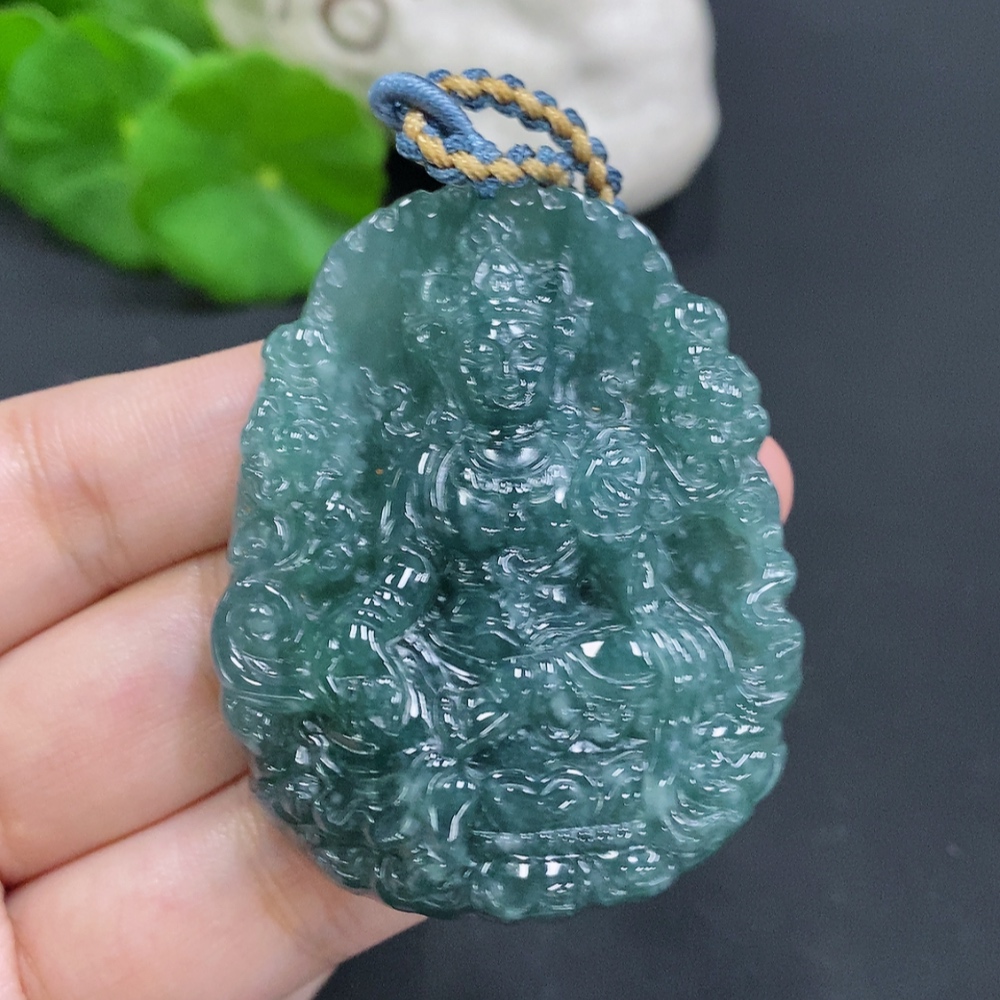 F29390818 JadeitePendant, Total Weight Including Rope Approximately 46.9g