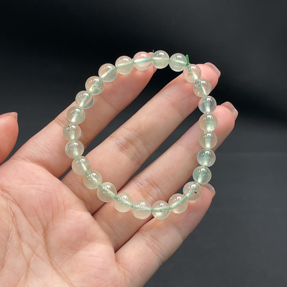 C16708106 Prehnite Bead Strand approx.13.99g 7.3mm