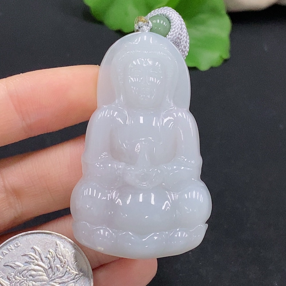 F31682761 Jadeite Guanyin Pendant Total Weight Approx. 20g